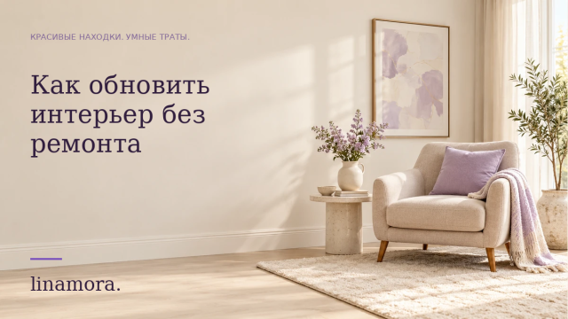 Как обновить интерьер без ремонта
