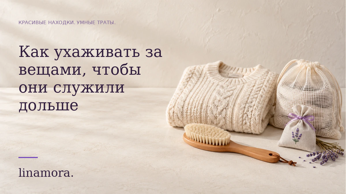 Как ухаживать за вещами, чтобы они служили дольше — Linamora