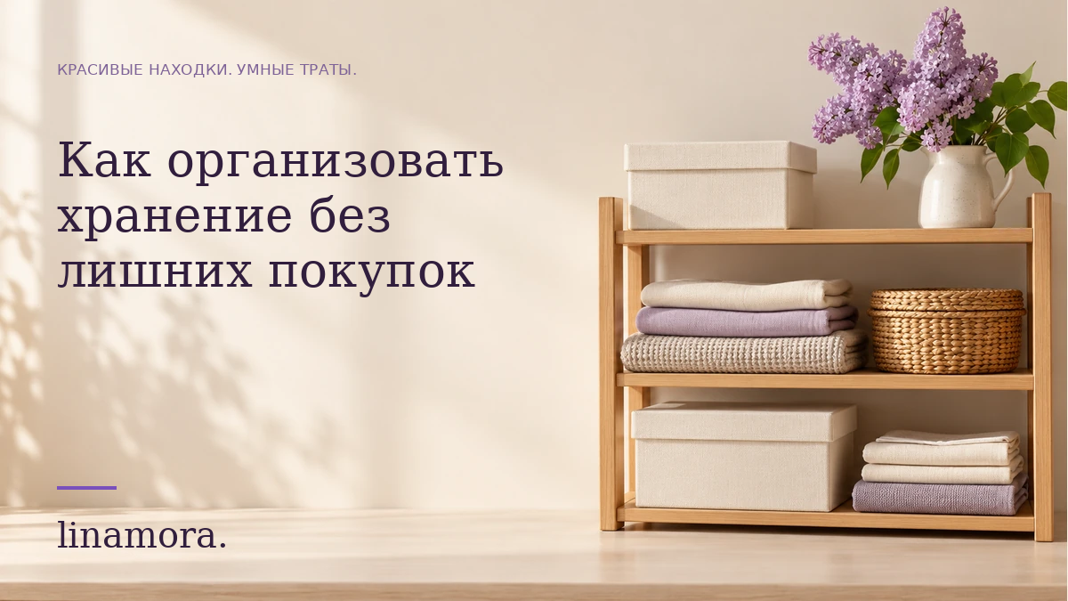 Как организовать хранение без лишних покупок — Linamora